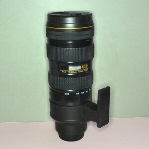 Not A Camera Lens ! Thermos For Travel Hot Cold Drinks Unused Work School